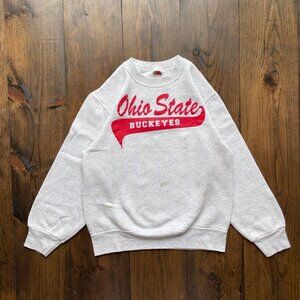 Vintage 1990s Ohio State Buckeyes Crewneck Sweatshirt, Football NCAA Shirt Tee